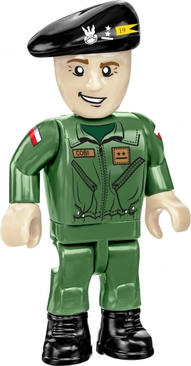 Dos minifiguras y banderas