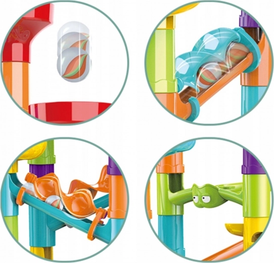 Recorrido dinámico con embudos y espirales