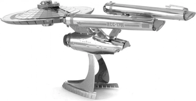 Nave icónica de STAR TREK en versión metálica