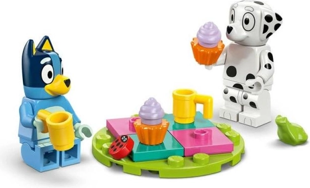 Pelícano giratorio y picnic de té