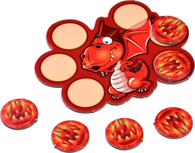 Diseño alegre de dragón