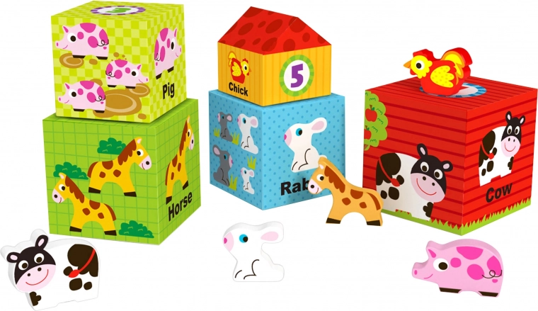 Juego creativo con figuras y ventanitas