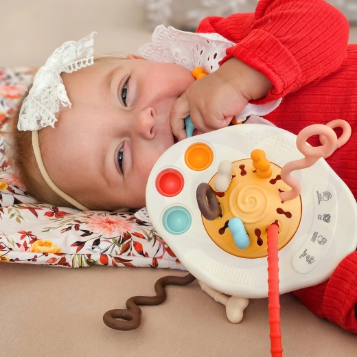 Seis cordones texturizados para tirar y explorar