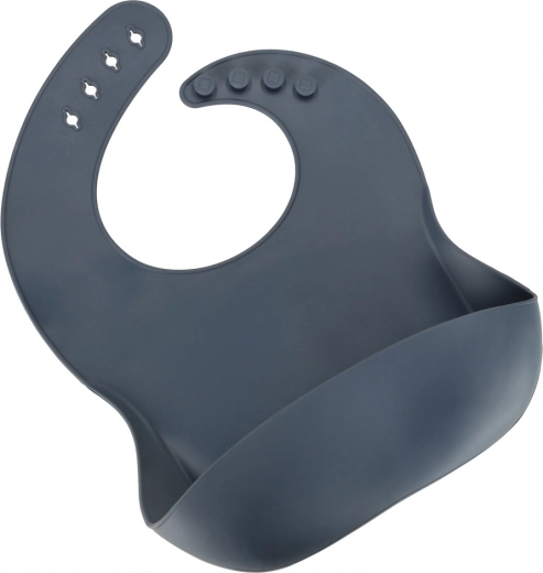 Babero de silicona con bolsillo antigoteo