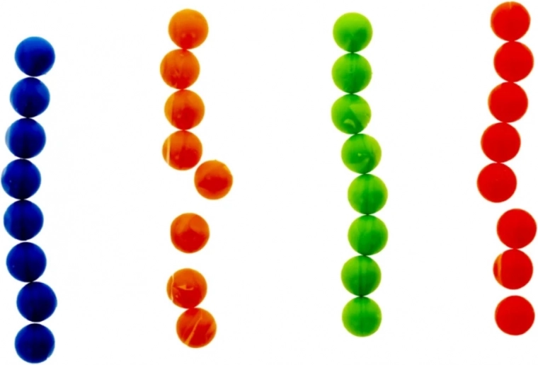 Entrenamiento de motricidad fina con bolitas de colores