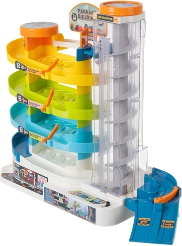 Cinco pisos de diversión con pista en espiral