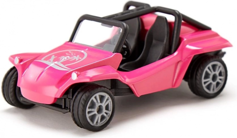 Buggy rosa detallado con rueda libre