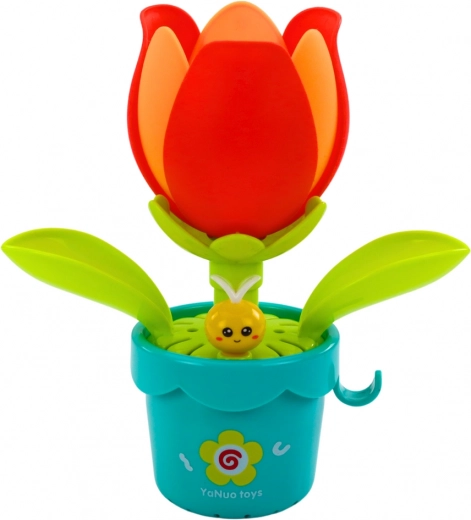 Riego interactivo de la flor