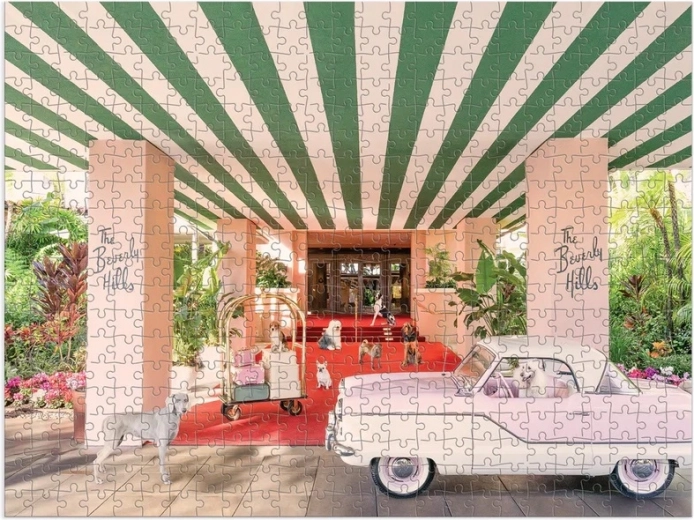Escena vibrante del famoso hotel
