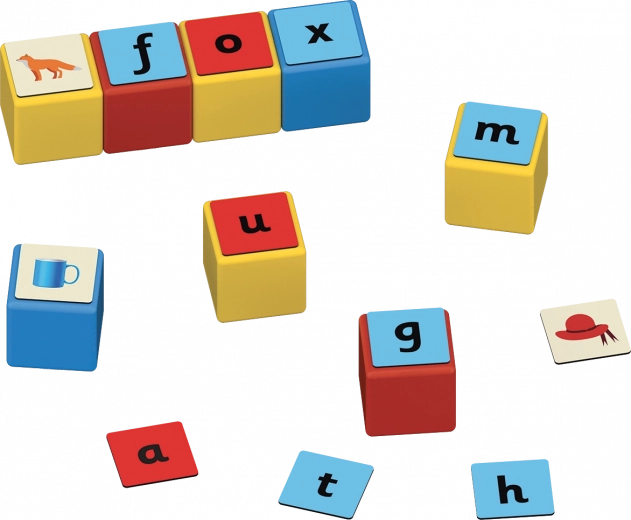 Letras e imágenes para formar palabras rápidamente