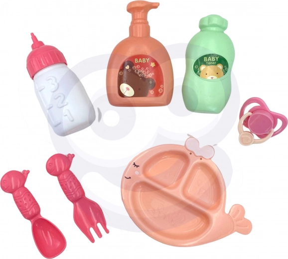 Accesorios de alimentación y cuidado en el paquete