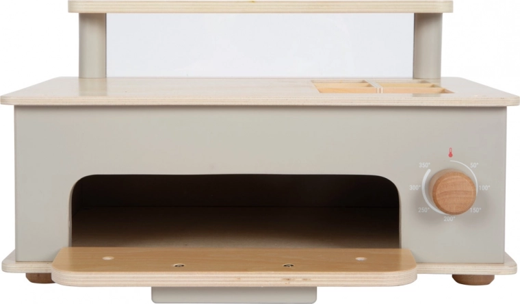 Horno de madera auténtico con perilla que hace clic