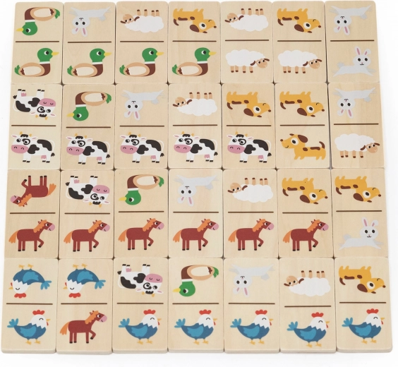 Juego de doble cara: números y animalitos