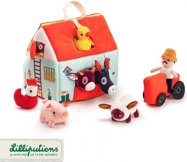 6 animalitos, granjero y tractor