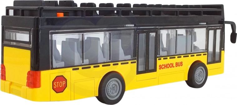 Diseño realista de autobús escolar