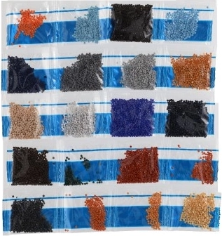 Rica paleta de piedrecillas de colores