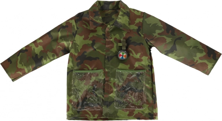 Chaqueta y gorra de camuflaje