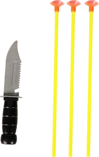 Set completo con cuchillo y funda para flechas