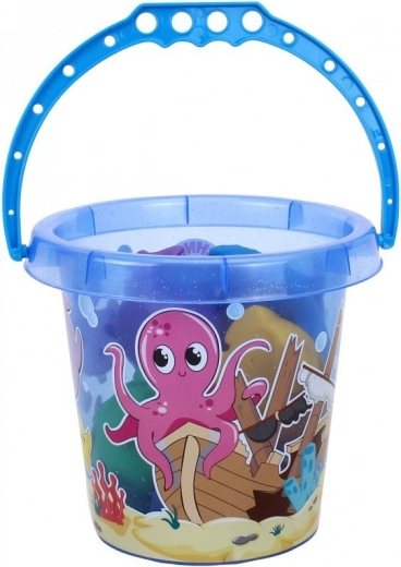 Práctico cubo de plástico