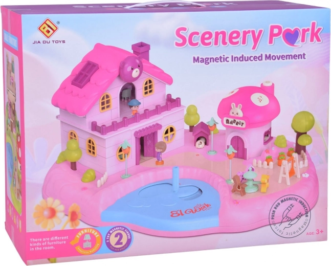 Movimiento magnético de figuritas y elementos