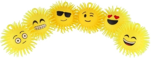 Alegre mezcla de motivos de emojis