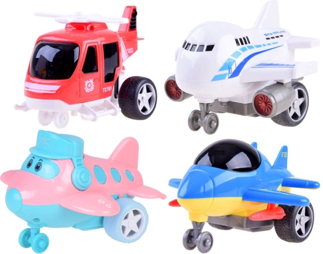 Juego completo de aviones y helicóptero