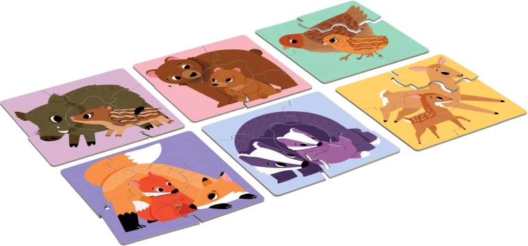 Ilustraciones mágicas de seis familias