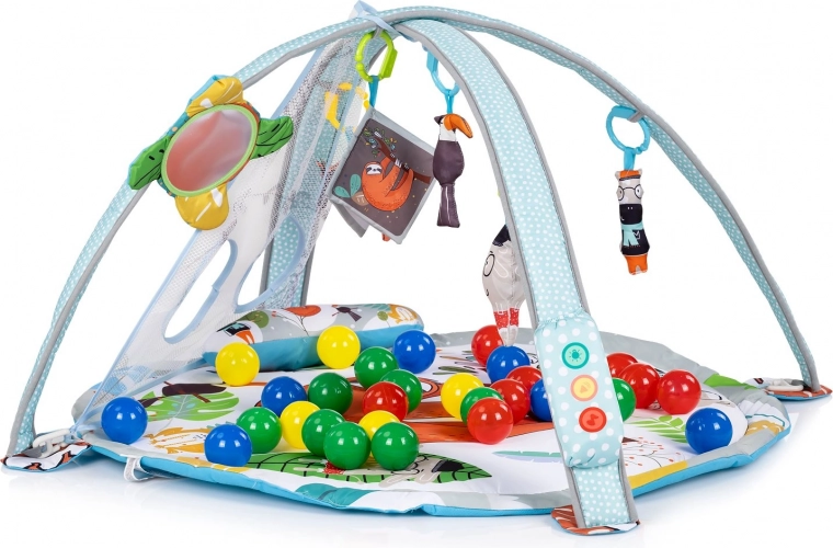 2 en 1: manta de juego y piscina con pelotas