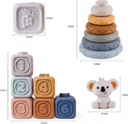 Tierno motivo de koala y colores pastel