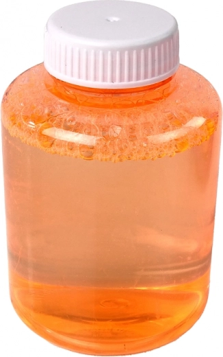 Práctica botellita de solución para burbujas