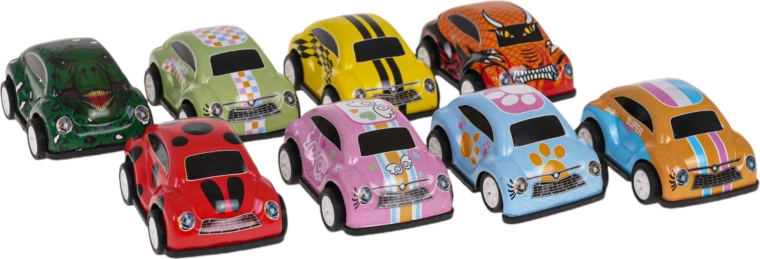 Carrocería metálica y neumáticos de goma