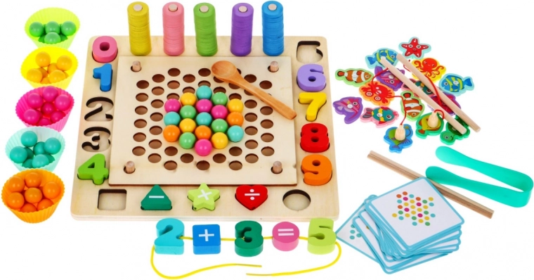 Composición según tarjetas y conteo con anillos