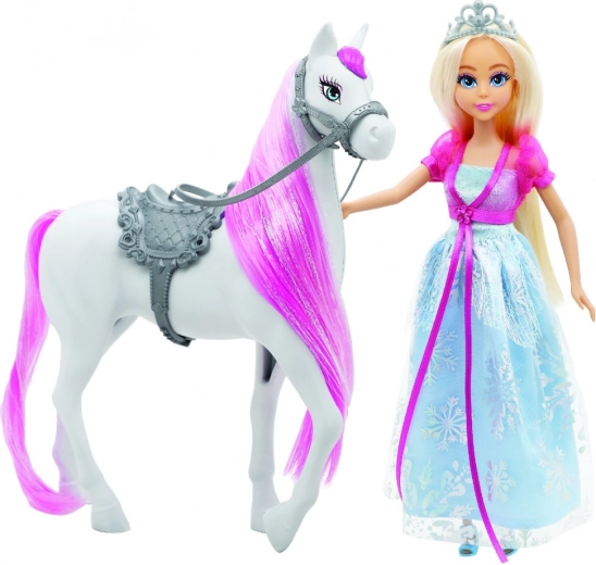 Mágica princesa con vestido brillante