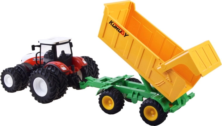 Remolque volquete con puerta abatible