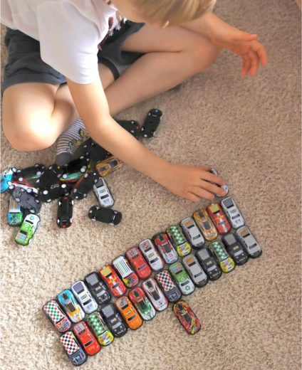 Pista de carreras para juego interactivo