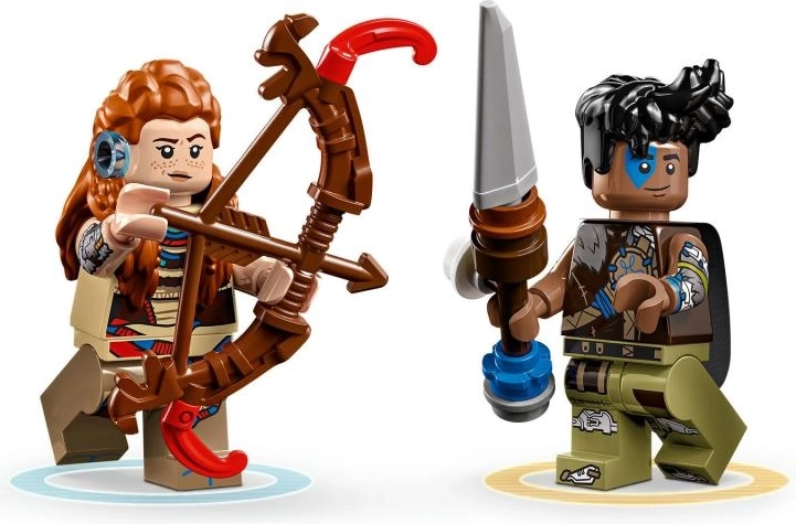 Personajes icónicos: Aloy y Varl con armas mejorables