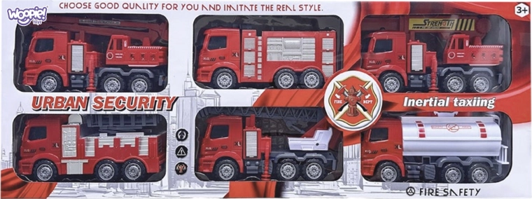 Gran set 6 en 1 para pequeños bomberos