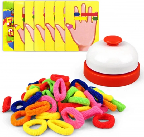 Cartas con patrones y timbre para acción rápida