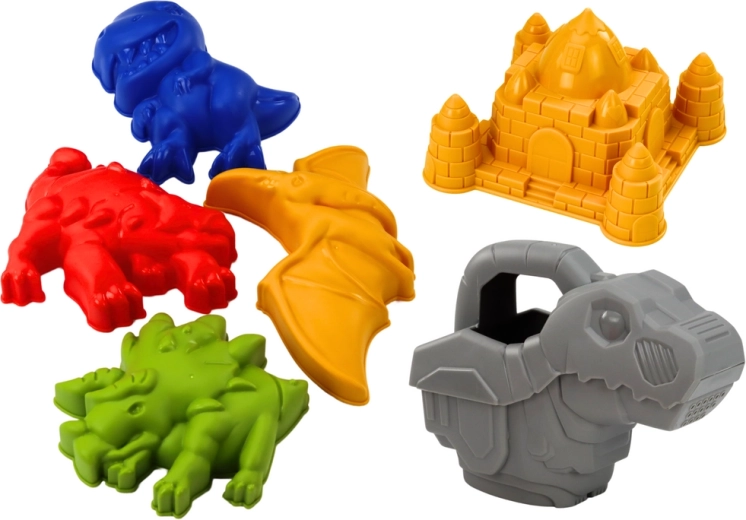 Moldes de dinosaurios y castillos