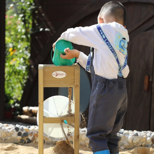 Aprender jugando: la corriente pone en marcha la rueda