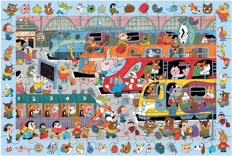 Un colorido mundo de trenes que entretiene