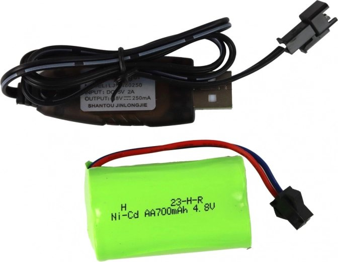 Batería recargable y carga USB