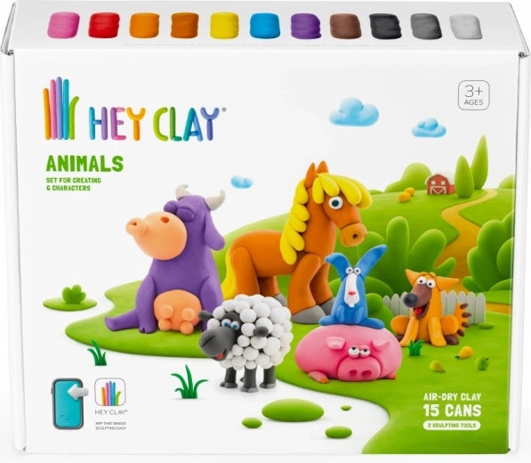 15 vasitos de plastilina de colores que se seca al aire