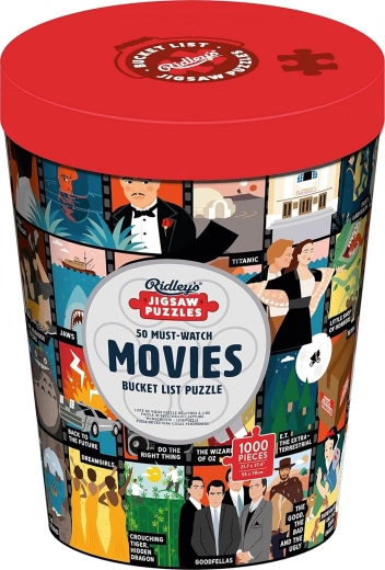 50 películas icónicas en una sola imagen