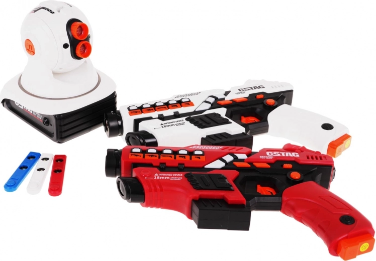 Juego por equipos de hasta 4 colores y tecnología IR segura