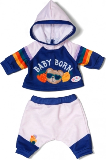 Sudadera con capucha y mangas arcoíris