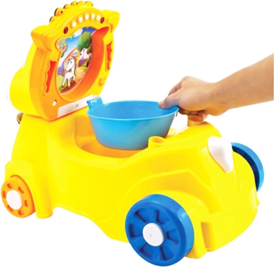 Orinal y práctico compartimento en uno