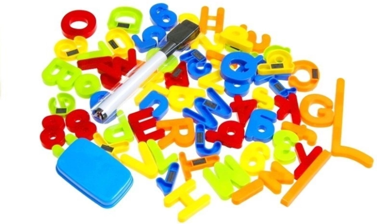 Letras magnéticas de colores