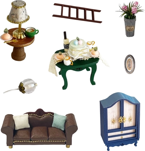 Accesorios y mobiliario abundantes