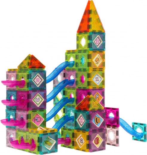 Pista de canicas creativa